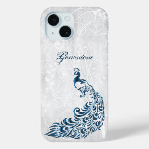 Coque Case-Mate iPhone Coque iphone personnalisé Blue Peacock