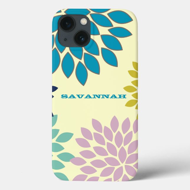 Coque Case-Mate iPhone Coque iphone personnalisé moderne Star Burst Flowe (Verso)