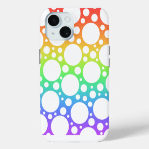 Coque Case-Mate iPhone Coque iphone pointillé Rainbow Polka