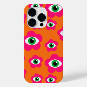 Coque Case-Mate iPhone Coque iphone rétro orangé et rose des yeux