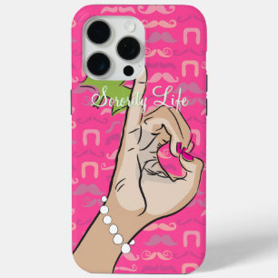 Coque Case-Mate iPhone Coque iphone stache rose Sorority Life