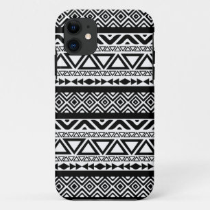 Coque Case-Mate iPhone Coque iphone tribal aztèque blanc noir du motif 4