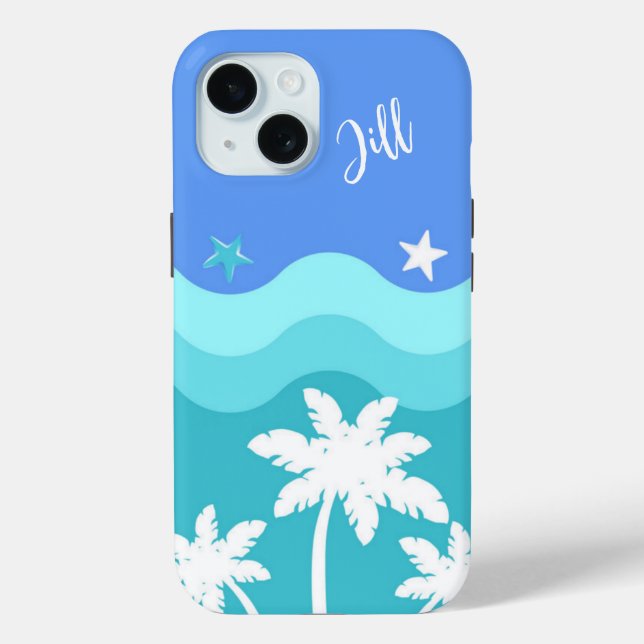 Coque Case-Mate iPhone Coque iphone Tropical Ocean Breeze et Palm Trees (Verso)