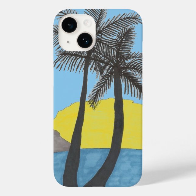 Coque Case-Mate iPhone Coque iphone Tropical Palm Tree (Verso)