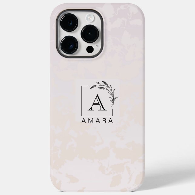 Coque Case-Mate iPhone Coque personnalisée pour iPhone 14 Pro Max, rose h (Verso)