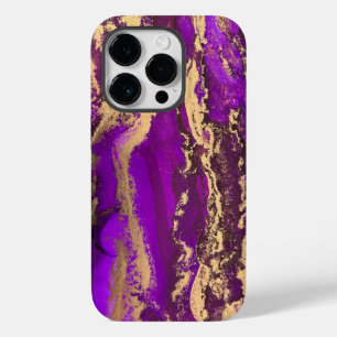 Coque Case-Mate iPhone Coque Purple Gold iPhone 14 Pro