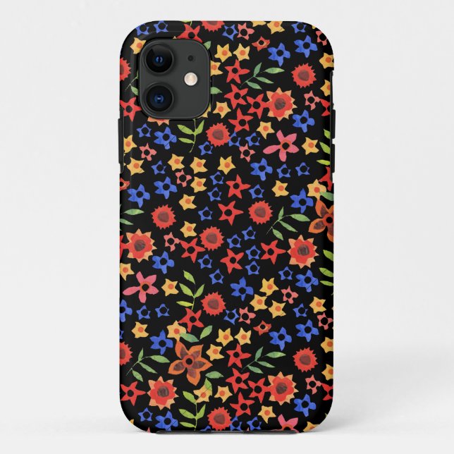 Coque Case-Mate iPhone Coque Retro Floral Miniprint personnalisé iPhone 5 (Dos)