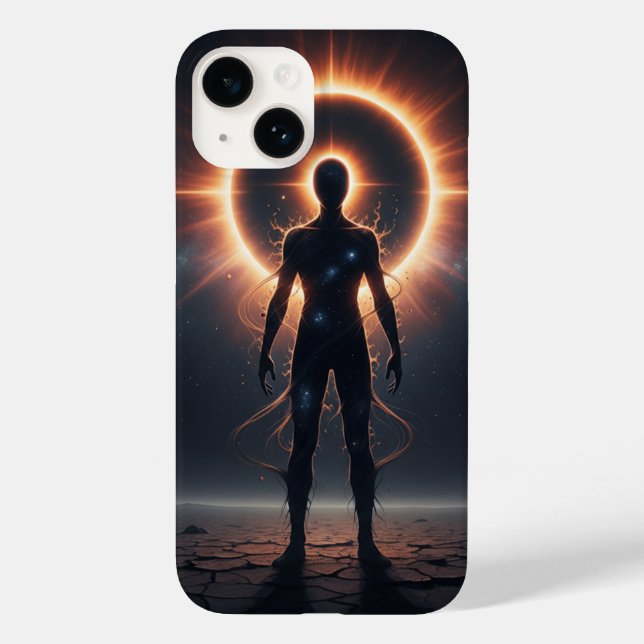 Coque Case-Mate iPhone Cosmic Eclipse iPhone 14 Coque corps céleste (Verso)