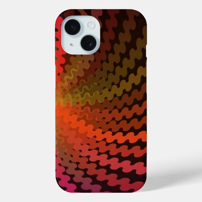 Coque Case-Mate iPhone Couleurs d'été spirale iPhone 15 Coque (Verso)