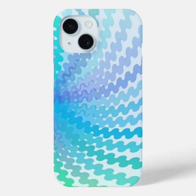 Coque Case-Mate iPhone Couleurs spirales cool iPhone 15 Coque (Verso)