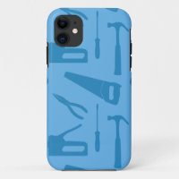 couverture coque iphone outils bleu