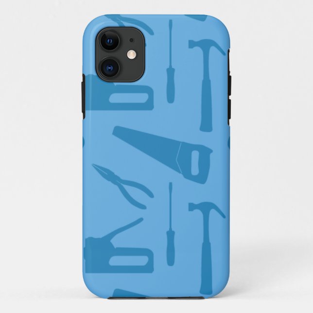 Coque Case-Mate iPhone couverture coque iphone outils bleu (Dos)
