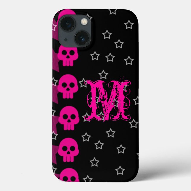 Coque Case-Mate iPhone Crâne fillette EMO Punk Rocker Rock IPhone 6 Coque (Verso)