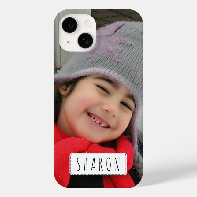 Coque Case-Mate iPhone Créez votre propre coque iphone photo avec le nom (Verso)