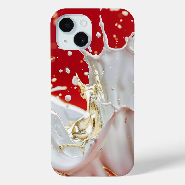 Coque Case-Mate iPhone Crimson Gold Splash coque iphone (Verso)