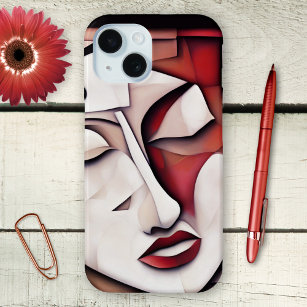 Coque Case-Mate iPhone Cubisme Art Contemporain Abstrait Téléphone Visage