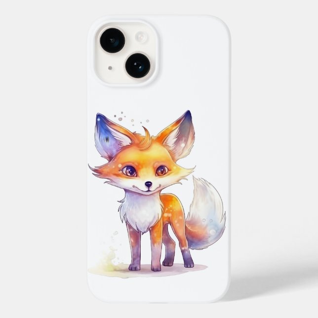 Coque Case-Mate iPhone Cute Baby Fox iPhone 14 Coque (Verso)