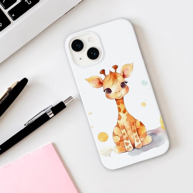 Coque Case-Mate iPhone Cute Baby Giraffe iPhone 14 Coque (Créateur téléchargé)