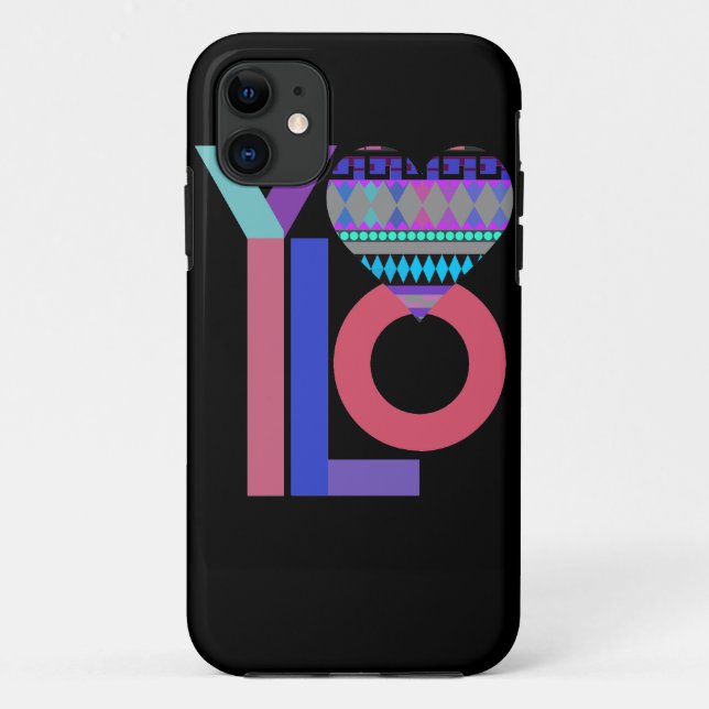 Coque Case-Mate iPhone Cute Black Tribal YOLO iPhone 5 Coque (Dos)