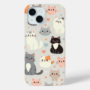 Coque Case-Mate iPhone Cute Cat iPhone 15 Coque