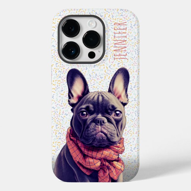 Coque Case-Mate iPhone Cute Frenchie Personnalisé iPhone / coque ipad (Verso)