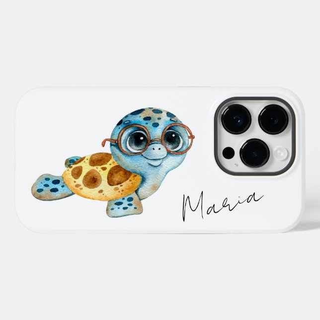 Coque Case-Mate iPhone Cute tortue de mer Coque-Mate coque iphone (Verso (horizontal))