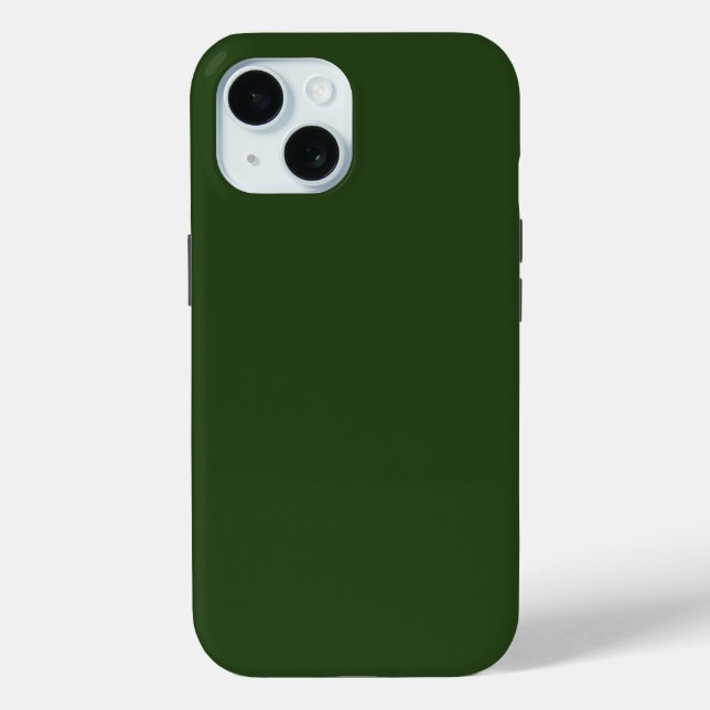 Coque Case-Mate iPhone Dark Forest Green iPhone 15 Coque (Verso)