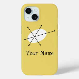 Coque Case-Mate iPhone Dazzle Jaune 'Nom' coque iphone vertical
