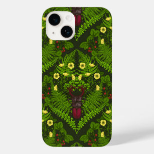 Coque Case-Mate iPhone Dendroctones et fougères, feuilles verts
