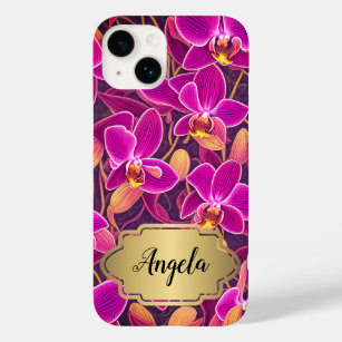 Coque Case-Mate iPhone Design personnalisé magnifique violet orchidée ros