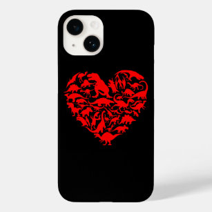 Coque Case-Mate iPhone Dinosaur Amour Coeur Cute Valentines Jour Garçons 