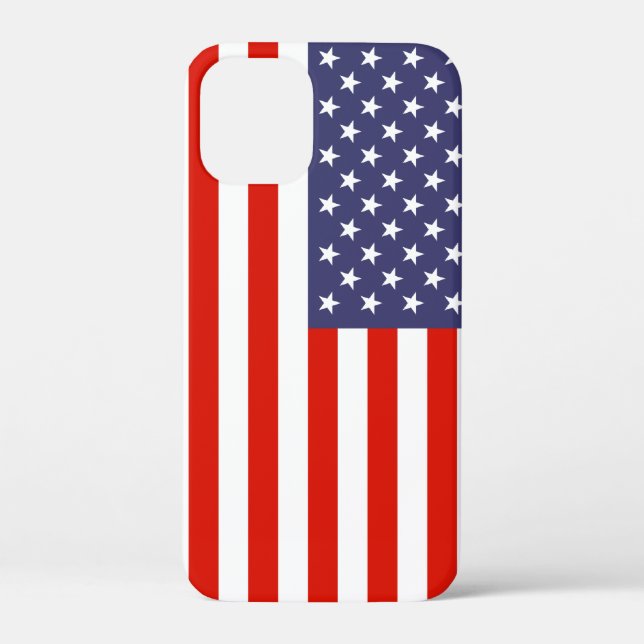 Coque Case-Mate iPhone Drapeau américain iPhone 12 mini coque (Verso)