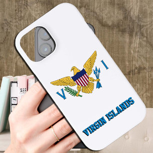 Coque Case-Mate iPhone Drapeau des îles Vierges américaines, mode /sports