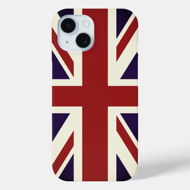 Coque Case-Mate iPhone drapeau Union Jack anglais iPhone 15 coque (Verso)