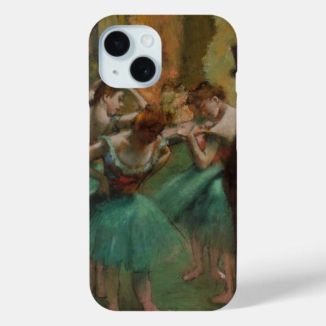 Coque Case-Mate iPhone Edgar Degas Danseuses coque iphone rose et vert (Verso)