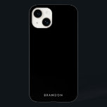 Coque Case-Mate iPhone Effacer le coque iphone noir avec le nom<br><div class="desc">Effacer le coque iphone noir avec le texte modifiable,  où vous pouvez ajouter votre nom ou tout autre texte</div>