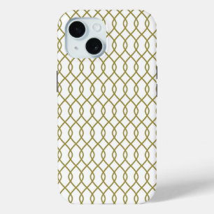 Coque Case-Mate iPhone Elégant Motif géométrique or coque iphone 15