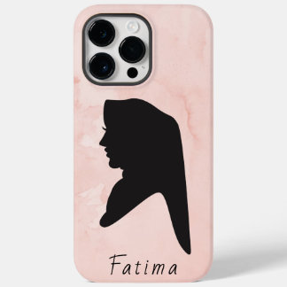 Coque Case-Mate iPhone Élégante Coque iphone de fille de hijab noir et ro
