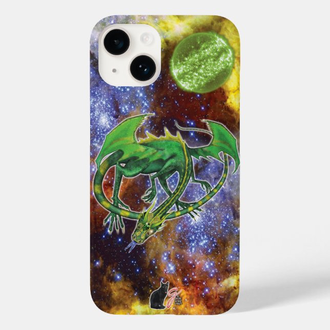 Coque Case-Mate iPhone Emerald Cosmic Dragon Coque-Mate coque iphone (Verso)