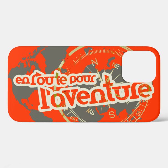 Coque Case-Mate iPhone en route pour l'aventure coque iphone orange (Verso (horizontal))