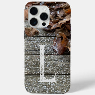 Coque Case-Mate iPhone Feuilles automnales avec neige iPhone / coque ipad