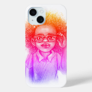 Coque Case-Mate iPhone Fille avec lunettes, coque iphone