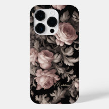 Fleurs dramatiques - iPhone 14 Pro Coque personnal