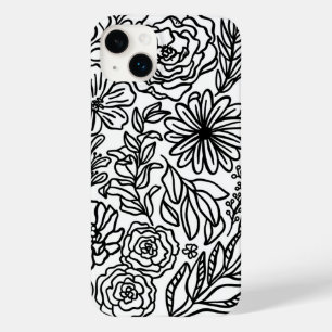 Coque Case-Mate iPhone Fleurs et plus en noir Coque-Mate coque iphone