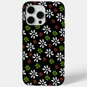 Coque Case-Mate iPhone Fleurs noires Motif iPhone 15 Pro Max Coque