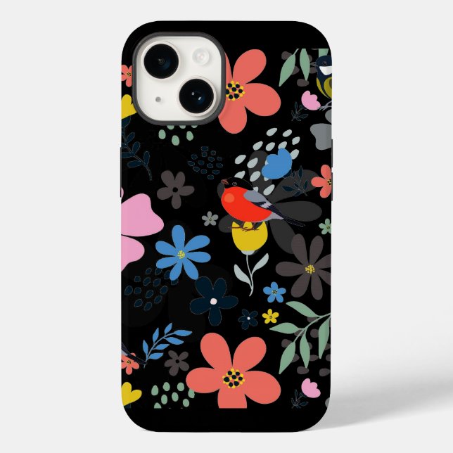 Coque Case-Mate iPhone Fleurs peintes Coque-Mate coque iphone (Verso)