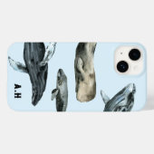 Coque Case-Mate iPhone Flurry de baleines (Back (Horizontal))