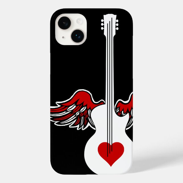 Coque Case-Mate iPhone Flying Heart Guitar Coque-Mate coque iphone (Verso)