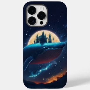 Coque Case-Mate iPhone Flying Humpback Baleine Lune Mer Lumière Forêts 