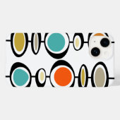 Coque Case-Mate iPhone Formes circulaires rétro Modernes du milieu du siè (Back (Horizontal))